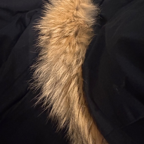 Woolrich Navy Blue Parka with Fur Hood - Picture 11 of 13